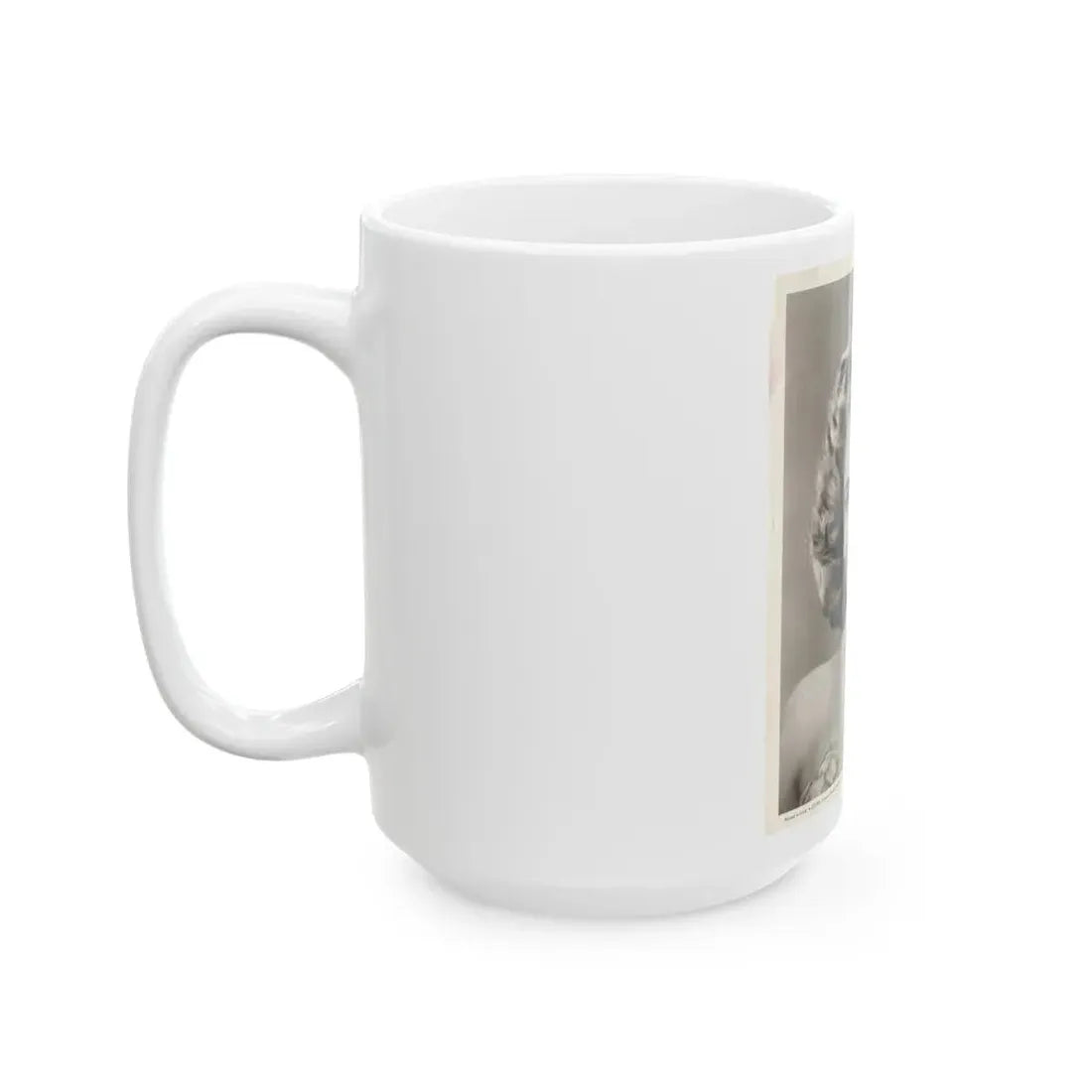 Lori Nelson #02 - 8.25x10 Head & Shoulder B&W Glamour Portrait Vintage Photo from 1-11-1952 1 (Vintage Female Icon) White Coffee Mug - Go Mug Yourself