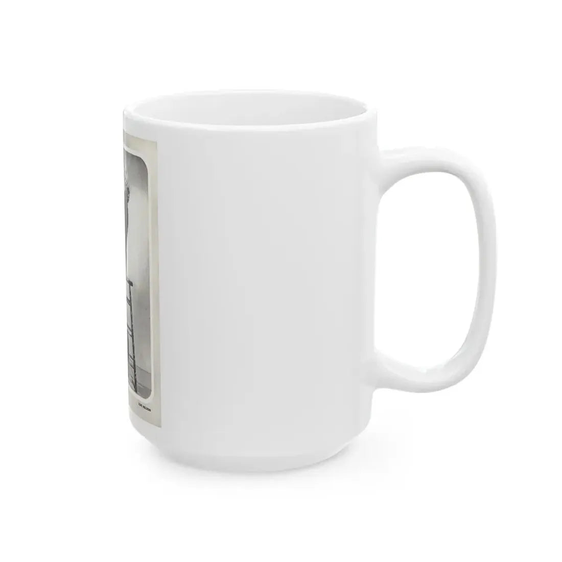 Lori Nelson #04 - Vintage B&W Full Body Leggy Cheesecake Pin-Up Photo (Vintage Female Icon) White Coffee Mug - Go Mug Yourself