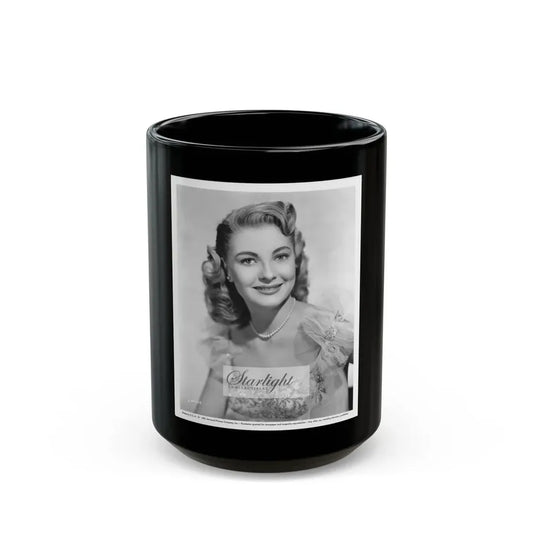 Lori Nelson #05 (Vintage Female Icon) Black Coffee Mug 15oz - Go Mug Yourself