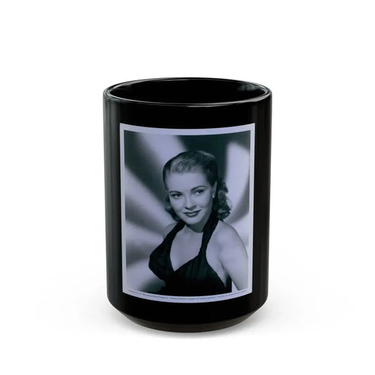 Lori Nelson #108 (Vintage Female Icon) Black Coffee Mug 15oz - Go Mug Yourself
