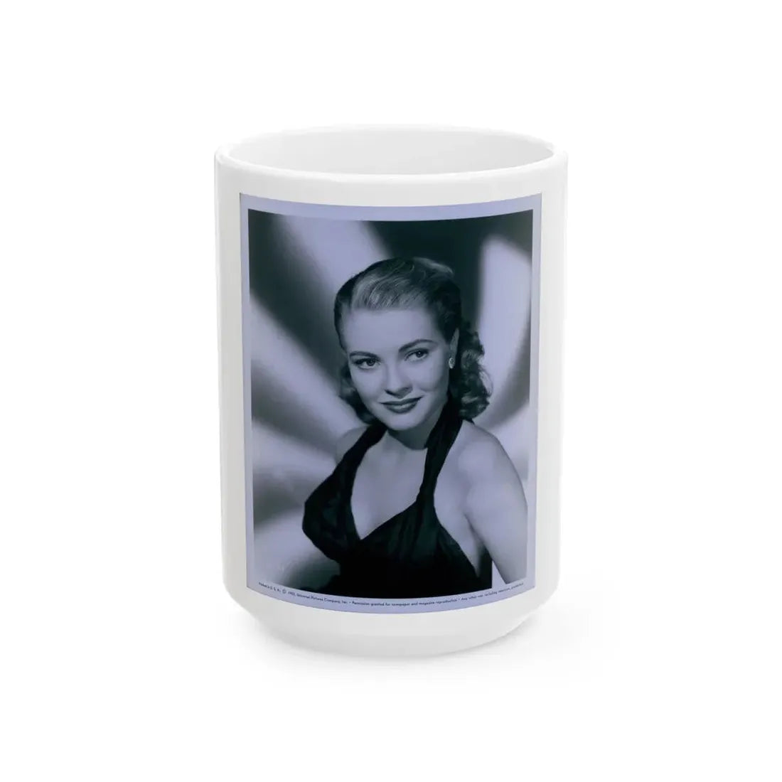 Lori Nelson #108 (Vintage Female Icon) White Coffee Mug 15oz - Go Mug Yourself