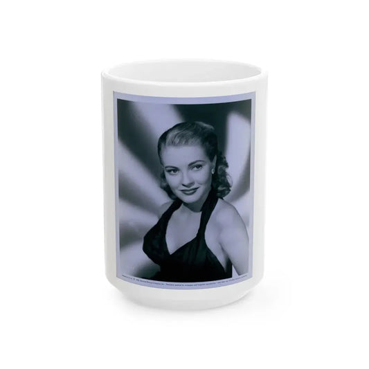 Lori Nelson #108 (Vintage Female Icon) White Coffee Mug 15oz - Go Mug Yourself