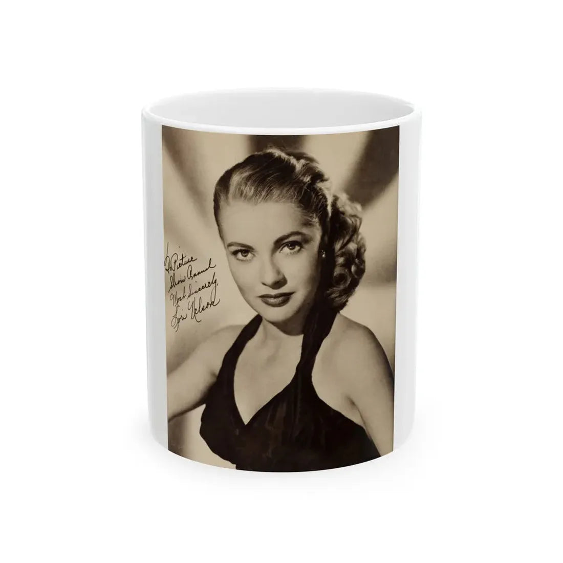 Lori Nelson #112 (Vintage Female Icon) White Coffee Mug 11oz - Go Mug Yourself