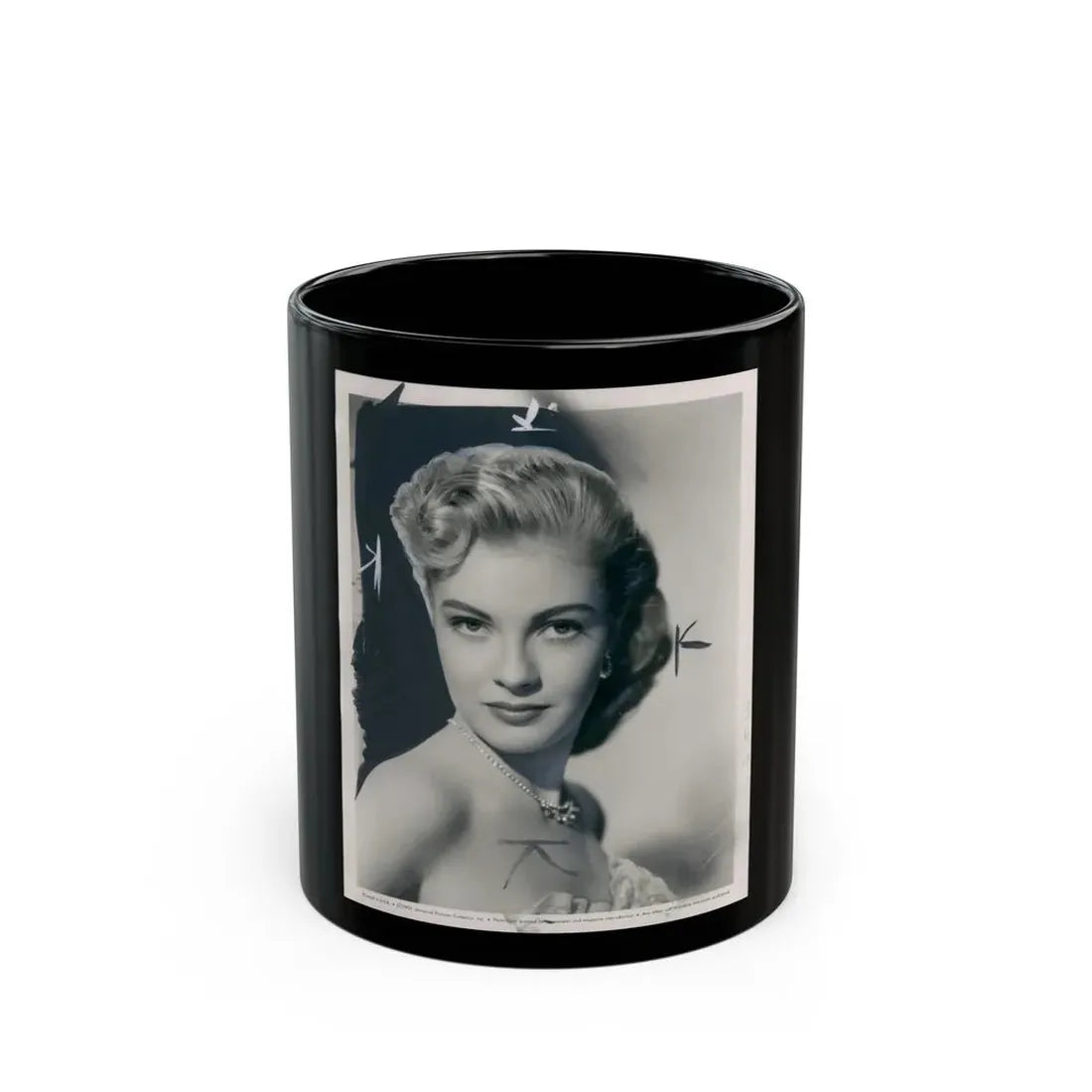 Lori Nelson #131 (Vintage Female Icon) Black Coffee Mug 11oz - Go Mug Yourself