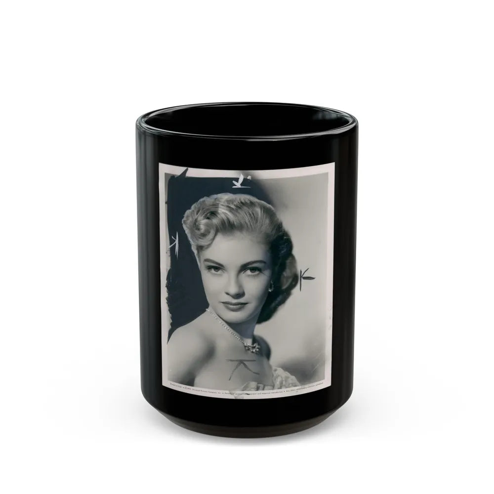 Lori Nelson #131 (Vintage Female Icon) Black Coffee Mug-15oz-Go Mug Yourself