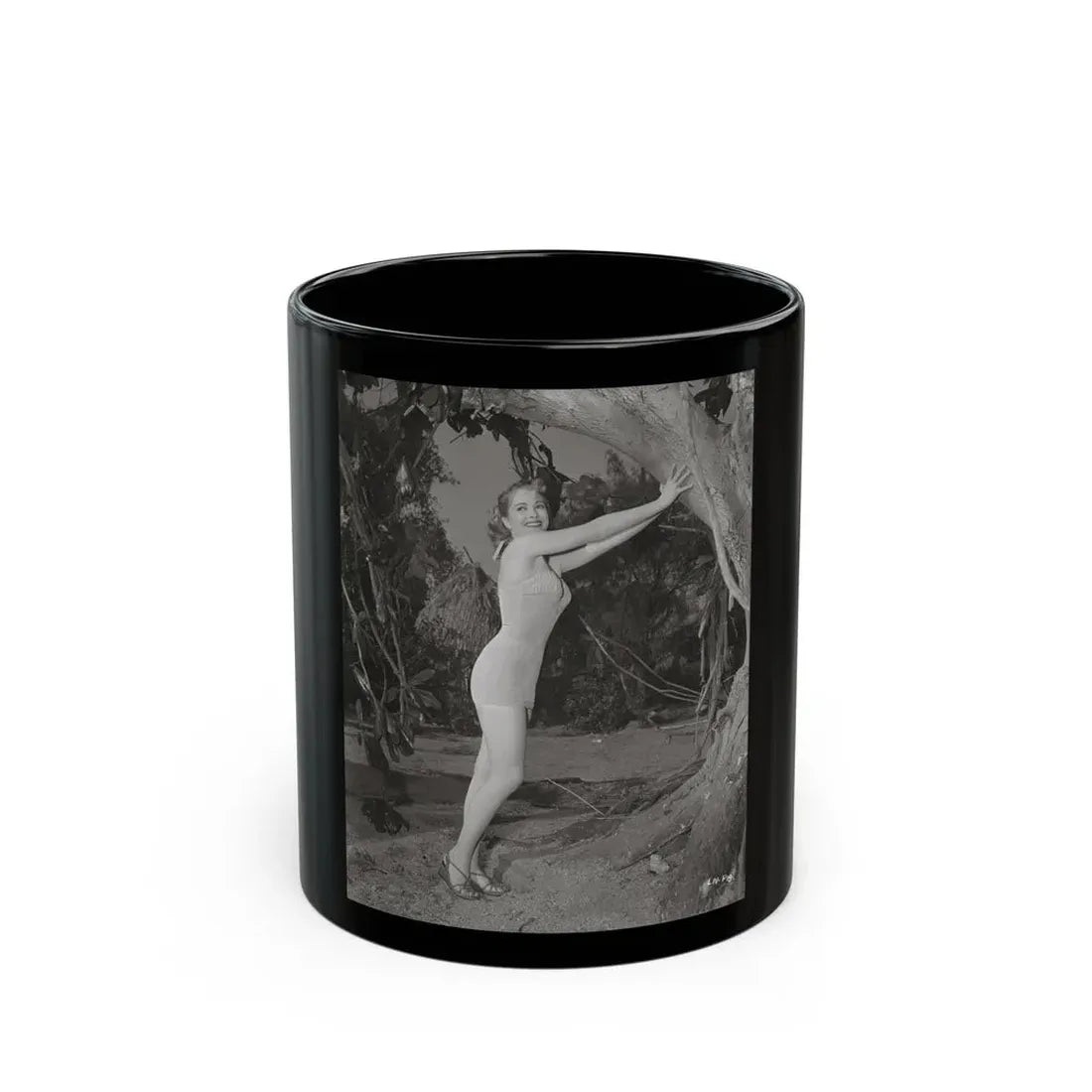 Lori Nelson #133 (Vintage Female Icon) Black Coffee Mug 11oz - Go Mug Yourself