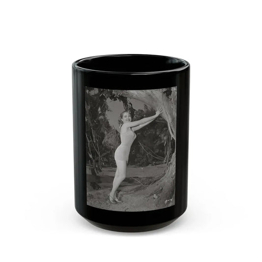 Lori Nelson #133 (Vintage Female Icon) Black Coffee Mug 15oz - Go Mug Yourself