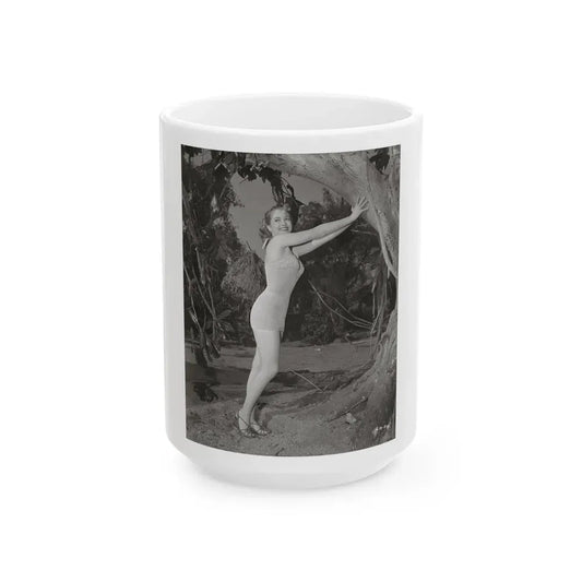 Lori Nelson #133 (Vintage Female Icon) White Coffee Mug 15oz - Go Mug Yourself