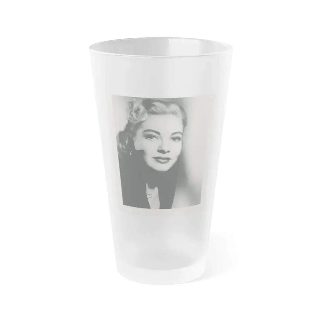 Lori Nelson #138 (Vintage Female Icon) Frosted Pint Glass 16oz 16oz Frosted - Go Mug Yourself