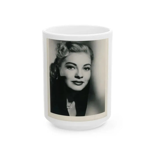 Lori Nelson #138 (Vintage Female Icon) White Coffee Mug 15oz - Go Mug Yourself