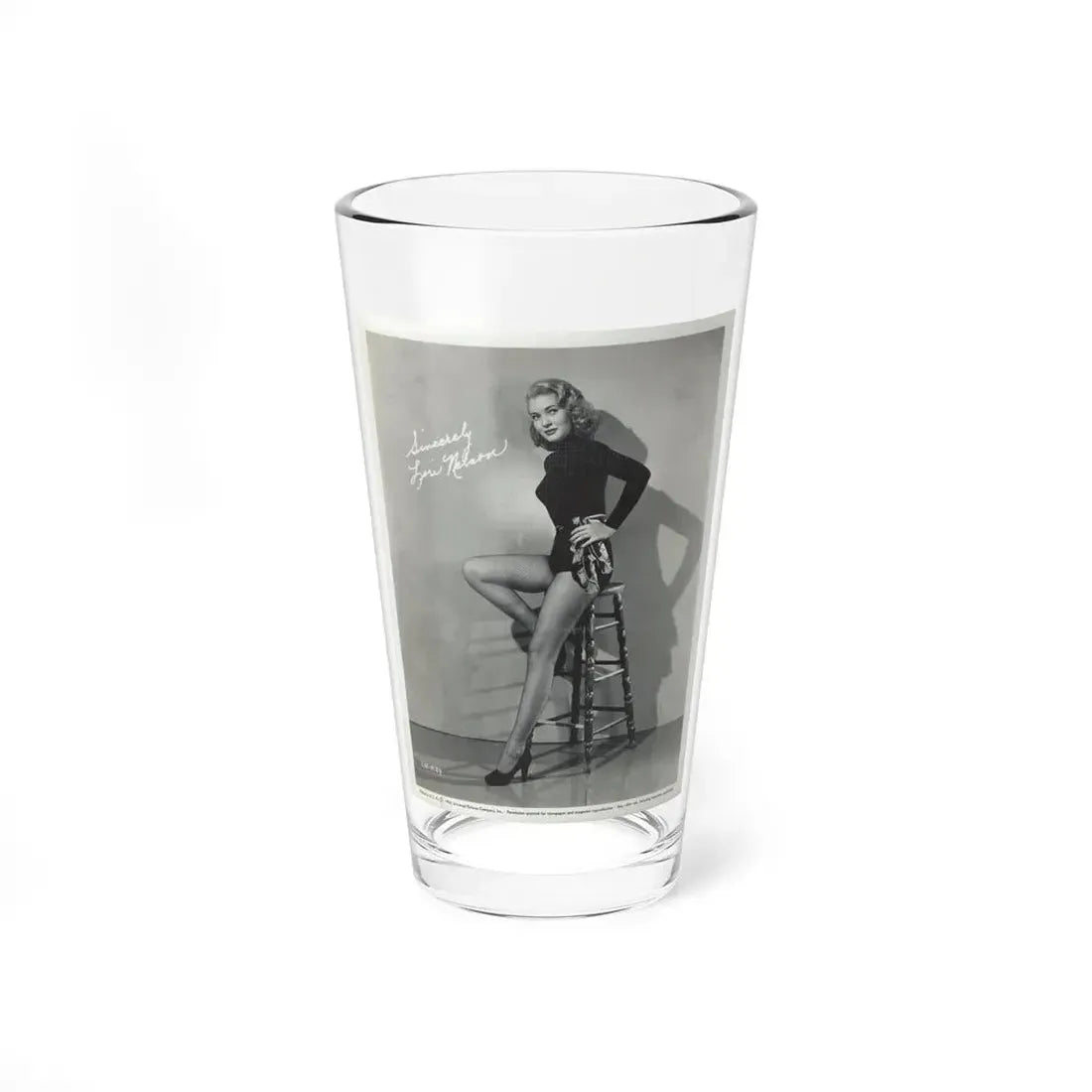 Lori Nelson #14 (Vintage Female Icon) Pint Glass 16oz 16oz - Go Mug Yourself
