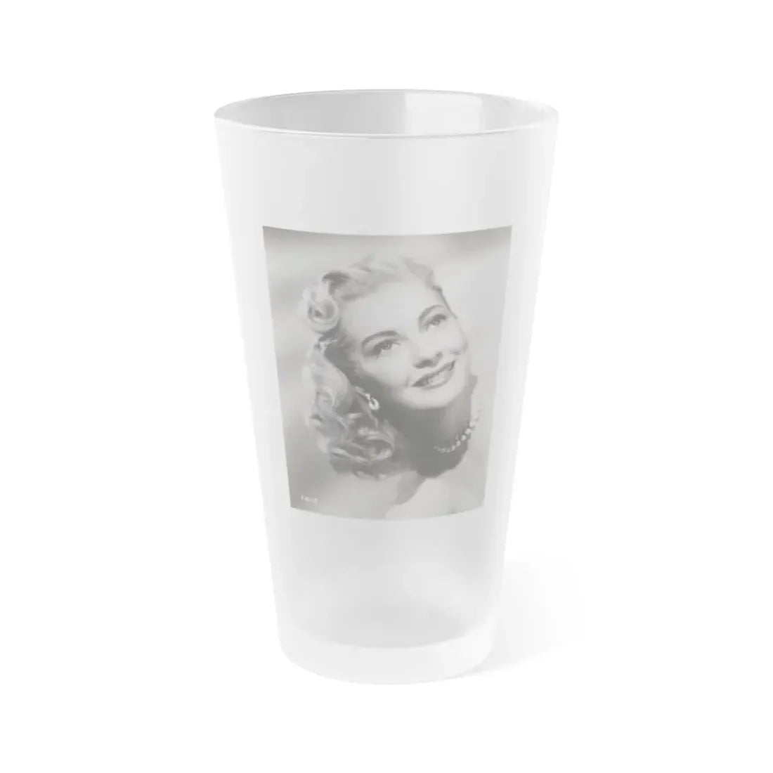 Lori Nelson #140 (Vintage Female Icon) Frosted Pint Glass 16oz 16oz Frosted - Go Mug Yourself