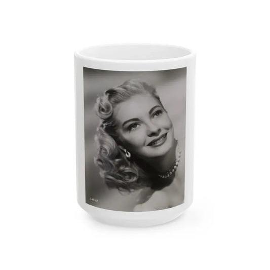 Lori Nelson #140 (Vintage Female Icon) White Coffee Mug 15oz - Go Mug Yourself