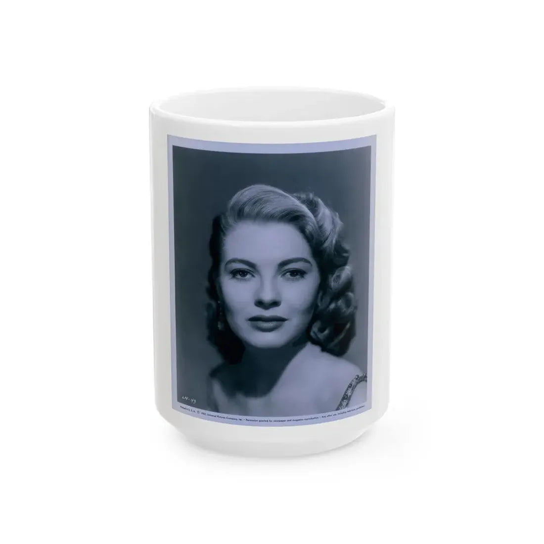 Lori Nelson #148 (Vintage Female Icon) White Coffee Mug 15oz - Go Mug Yourself