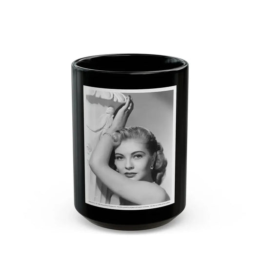 Lori Nelson #149 (Vintage Female Icon) Black Coffee Mug 15oz - Go Mug Yourself