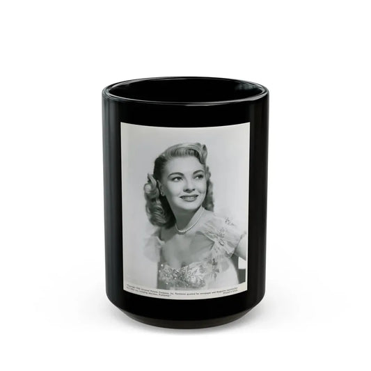 Lori Nelson #151 (Vintage Female Icon) Black Coffee Mug 15oz - Go Mug Yourself