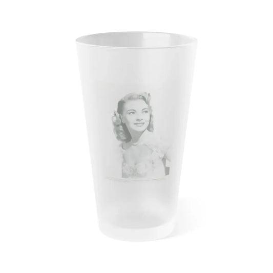 Lori Nelson #151 (Vintage Female Icon) Frosted Pint Glass 16oz 16oz Frosted - Go Mug Yourself
