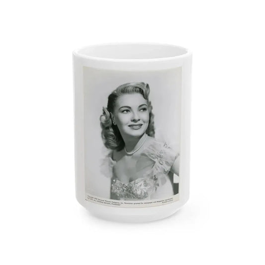 Lori Nelson #151 (Vintage Female Icon) White Coffee Mug 15oz - Go Mug Yourself