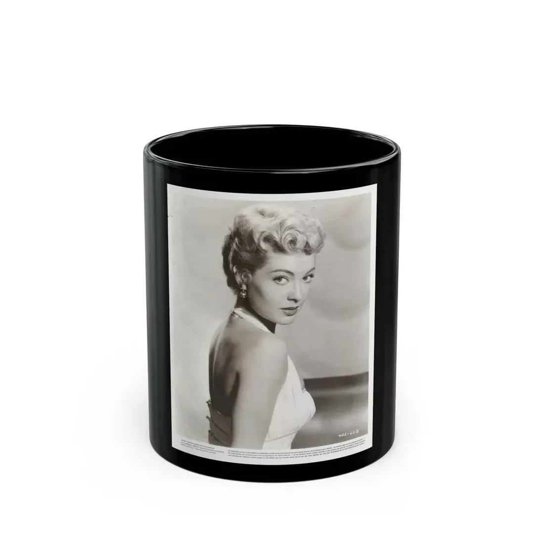 Lori Nelson #157 (Vintage Female Icon) Black Coffee Mug 11oz - Go Mug Yourself