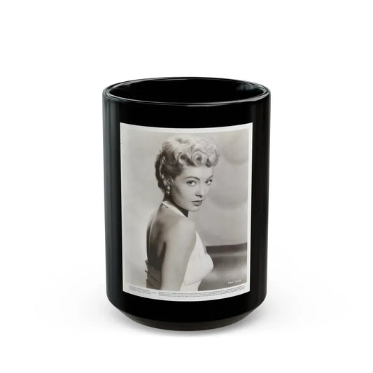 Lori Nelson #157 (Vintage Female Icon) Black Coffee Mug 15oz - Go Mug Yourself