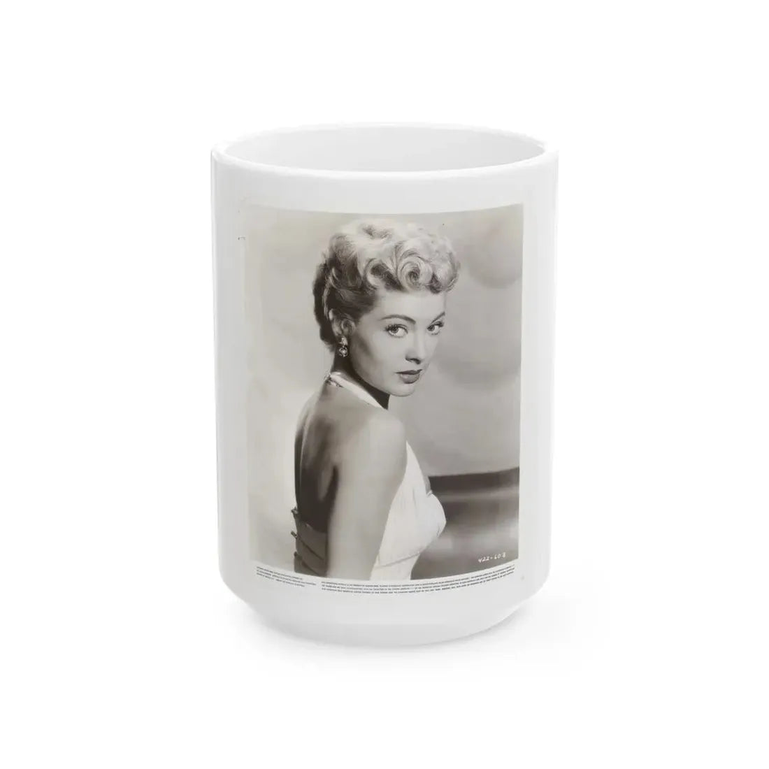 Lori Nelson #157 (Vintage Female Icon) White Coffee Mug 15oz - Go Mug Yourself