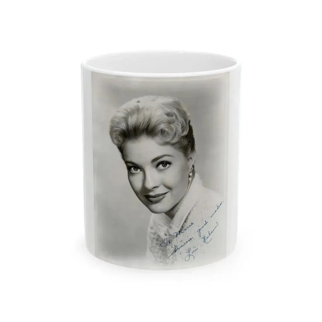 Lori Nelson #160 2 (Vintage Female Icon) White Coffee Mug 11oz - Go Mug Yourself