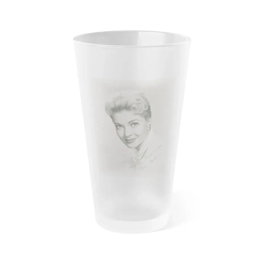 Lori Nelson #160 (Vintage Female Icon) Frosted Pint Glass 16oz 16oz Frosted - Go Mug Yourself