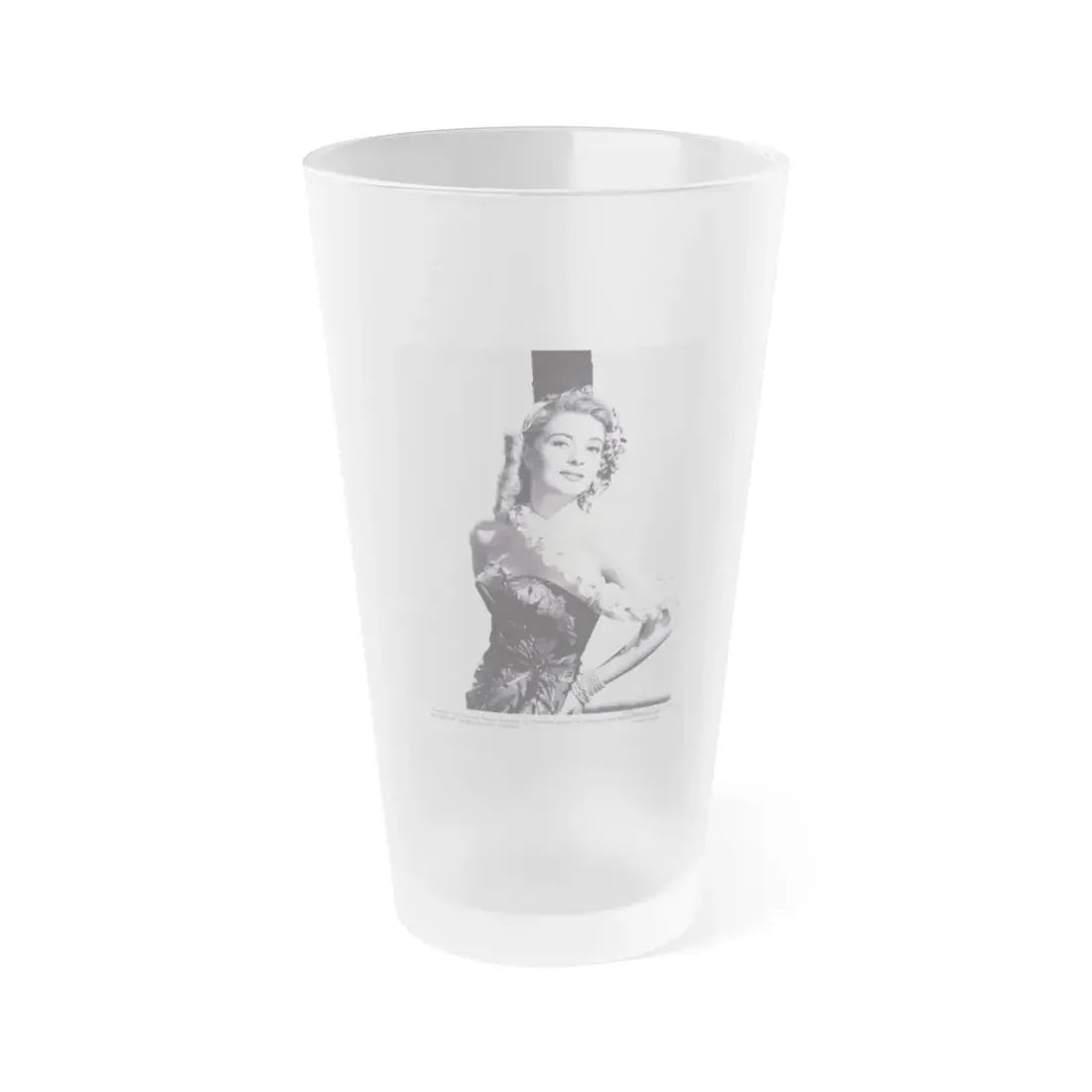 Lori Nelson #162 (Vintage Female Icon) Frosted Pint Glass 16oz 16oz Frosted - Go Mug Yourself
