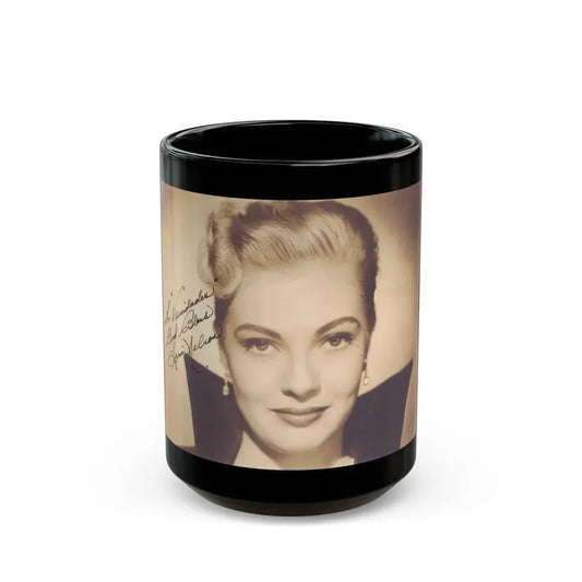 Lori Nelson #167 (Vintage Female Icon) Black Coffee Mug 15oz - Go Mug Yourself