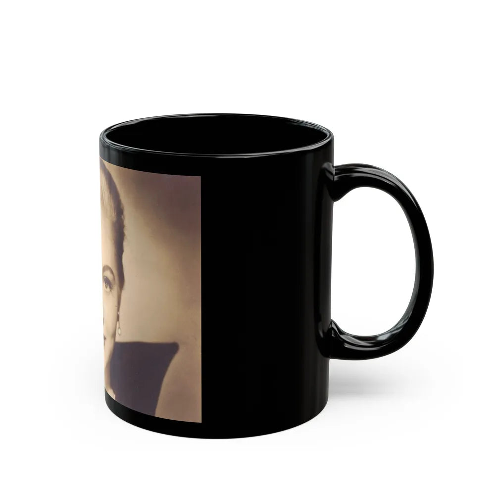 Lori Nelson #167 (Vintage Female Icon) Black Coffee Mug-Go Mug Yourself