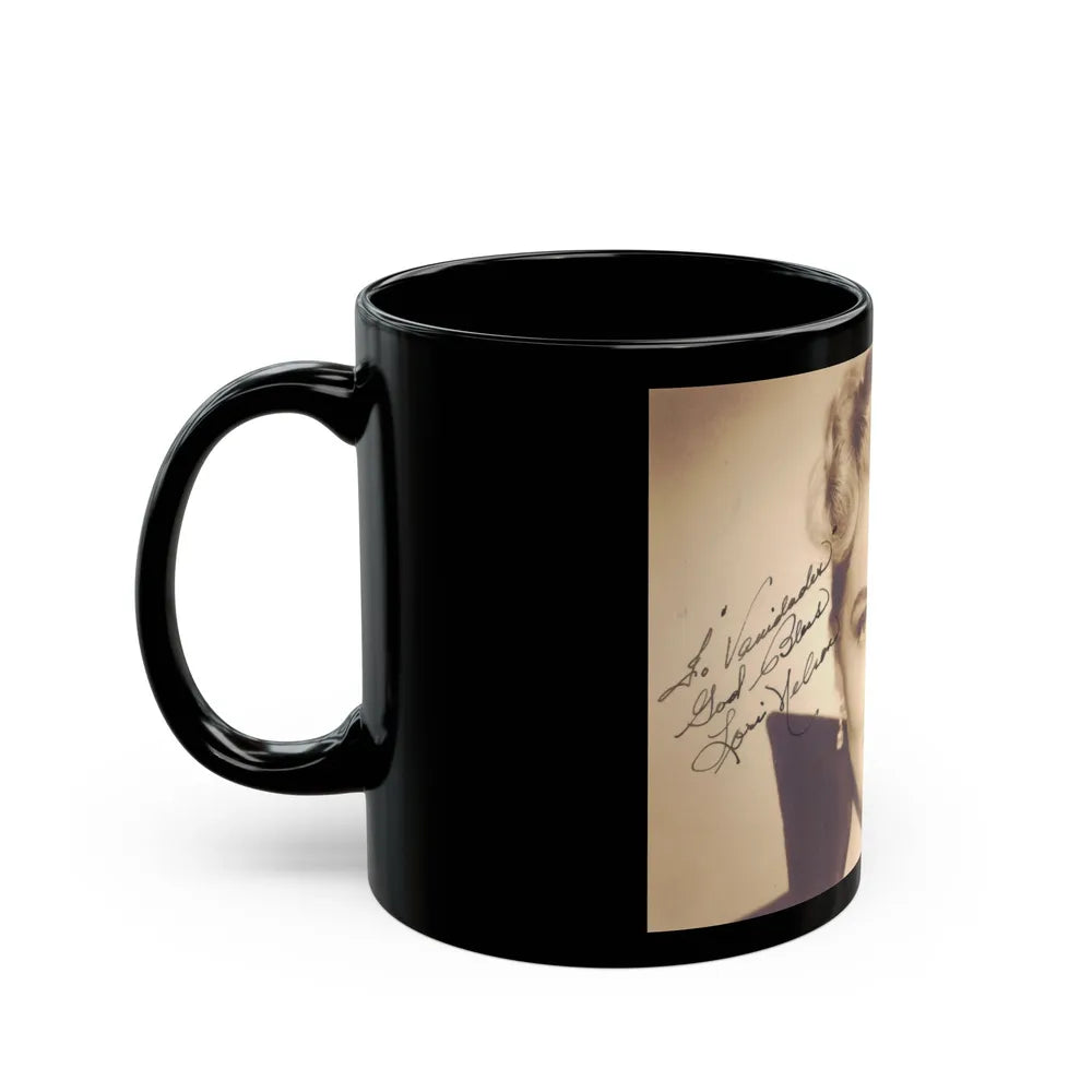 Lori Nelson #167 (Vintage Female Icon) Black Coffee Mug-Go Mug Yourself