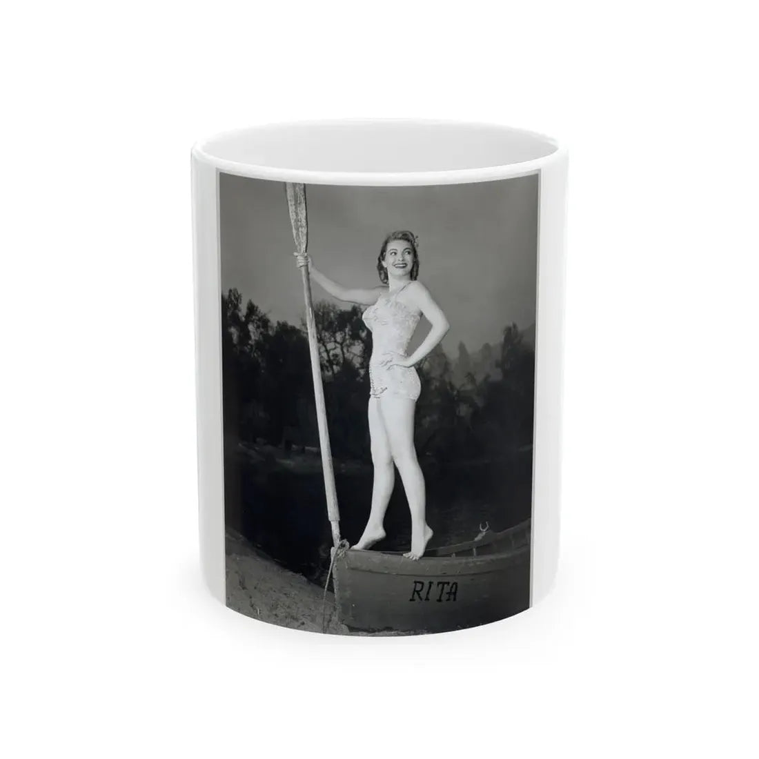 Lori Nelson #172 (Vintage Female Icon) White Coffee Mug 11oz - Go Mug Yourself