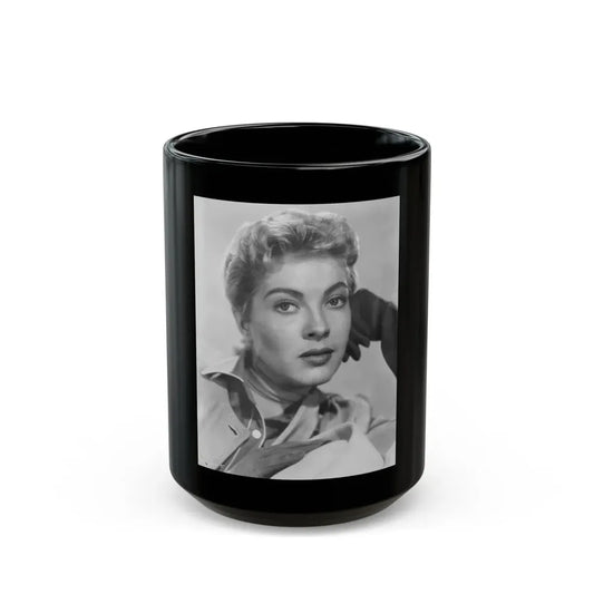 Lori Nelson #173 (Vintage Female Icon) Black Coffee Mug 15oz - Go Mug Yourself