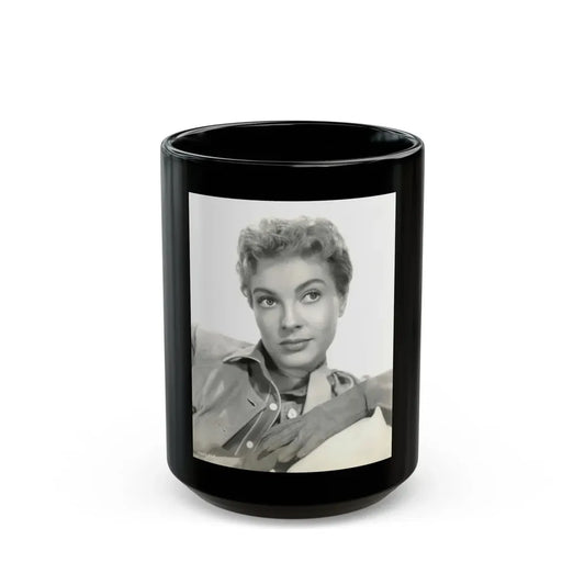 Lori Nelson #178 (Vintage Female Icon) Black Coffee Mug 15oz - Go Mug Yourself