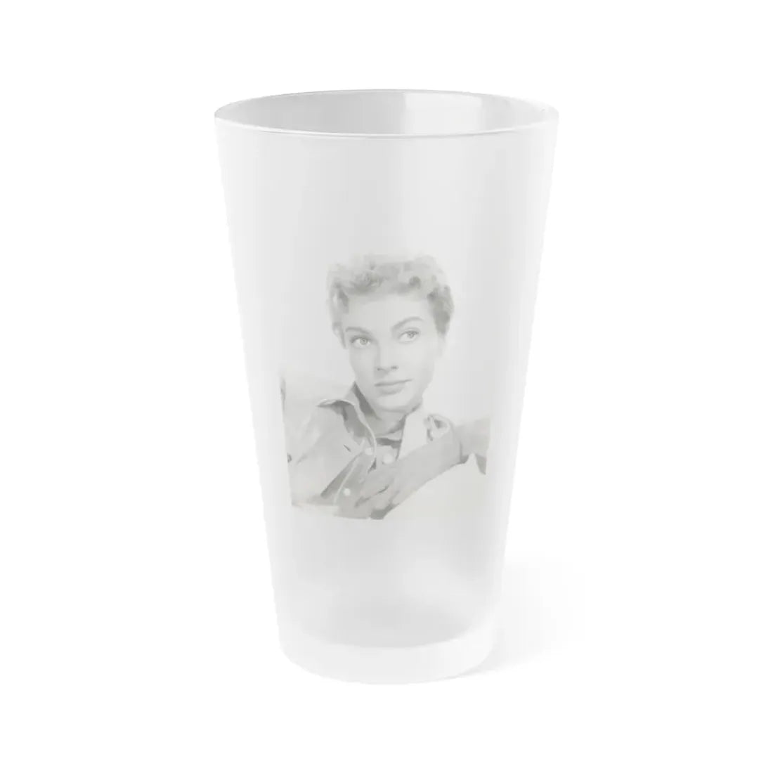Lori Nelson #178 (Vintage Female Icon) Frosted Pint Glass 16oz 16oz Frosted - Go Mug Yourself