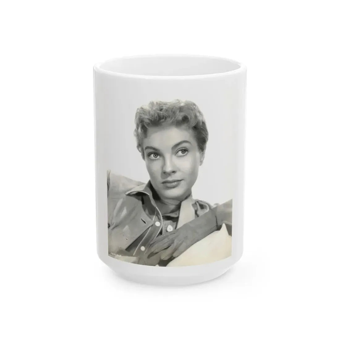 Lori Nelson #178 (Vintage Female Icon) White Coffee Mug 15oz - Go Mug Yourself