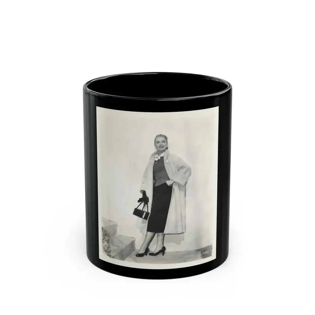 Lori Nelson #179 (Vintage Female Icon) Black Coffee Mug 11oz - Go Mug Yourself
