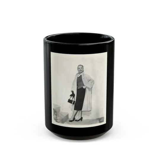 Lori Nelson #179 (Vintage Female Icon) Black Coffee Mug 15oz - Go Mug Yourself