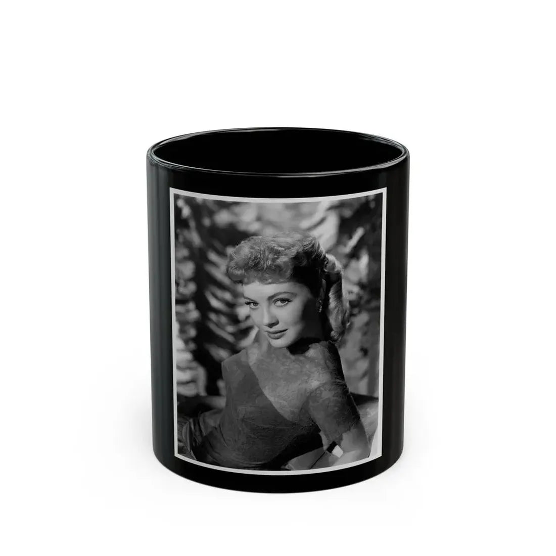 Lori Nelson #18 (Vintage Female Icon) Black Coffee Mug 11oz - Go Mug Yourself