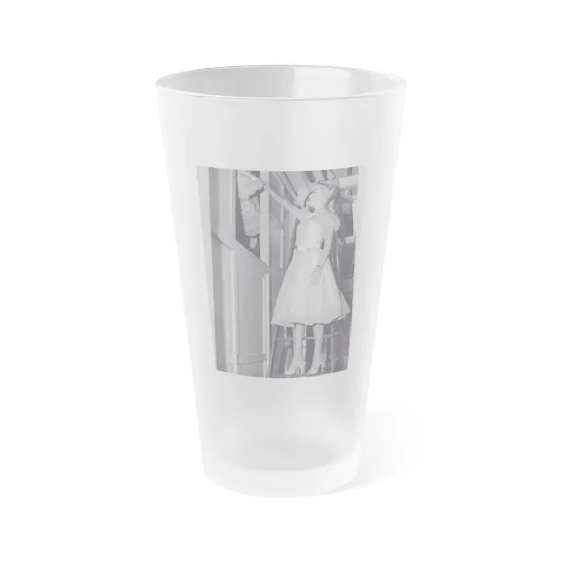 Lori Nelson #180 (Vintage Female Icon) Frosted Pint Glass 16oz 16oz Frosted - Go Mug Yourself
