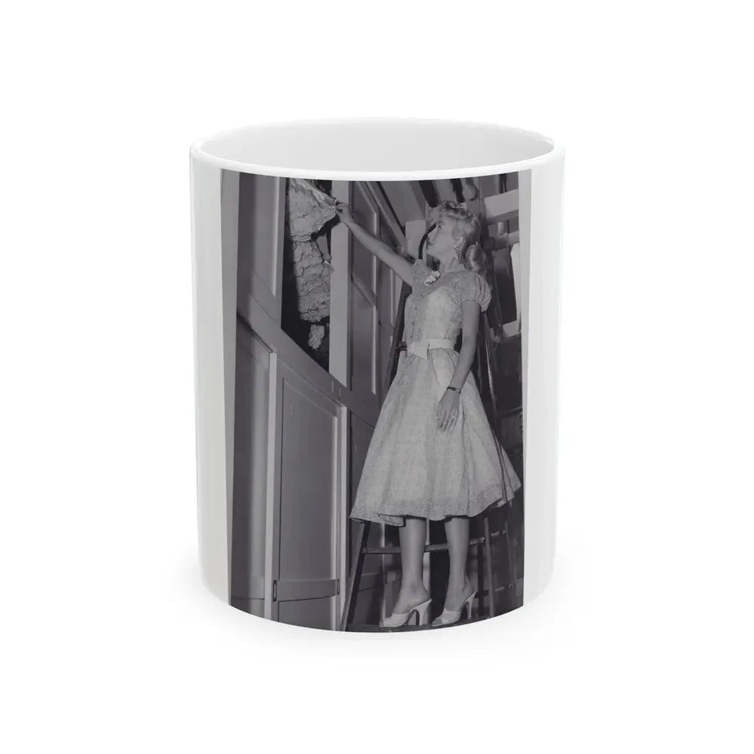 Lori Nelson #180 (Vintage Female Icon) White Coffee Mug 11oz - Go Mug Yourself