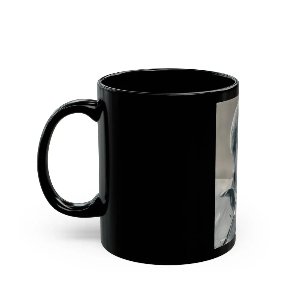 Lori Nelson #19 (Vintage Female Icon) Black Coffee Mug-Go Mug Yourself