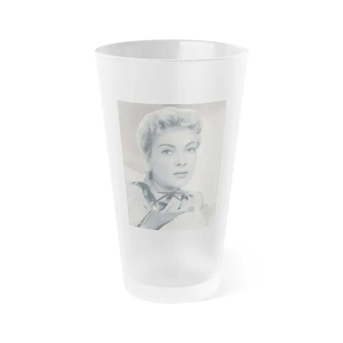 Lori Nelson #19 (Vintage Female Icon) Frosted Pint Glass 16oz 16oz Frosted - Go Mug Yourself