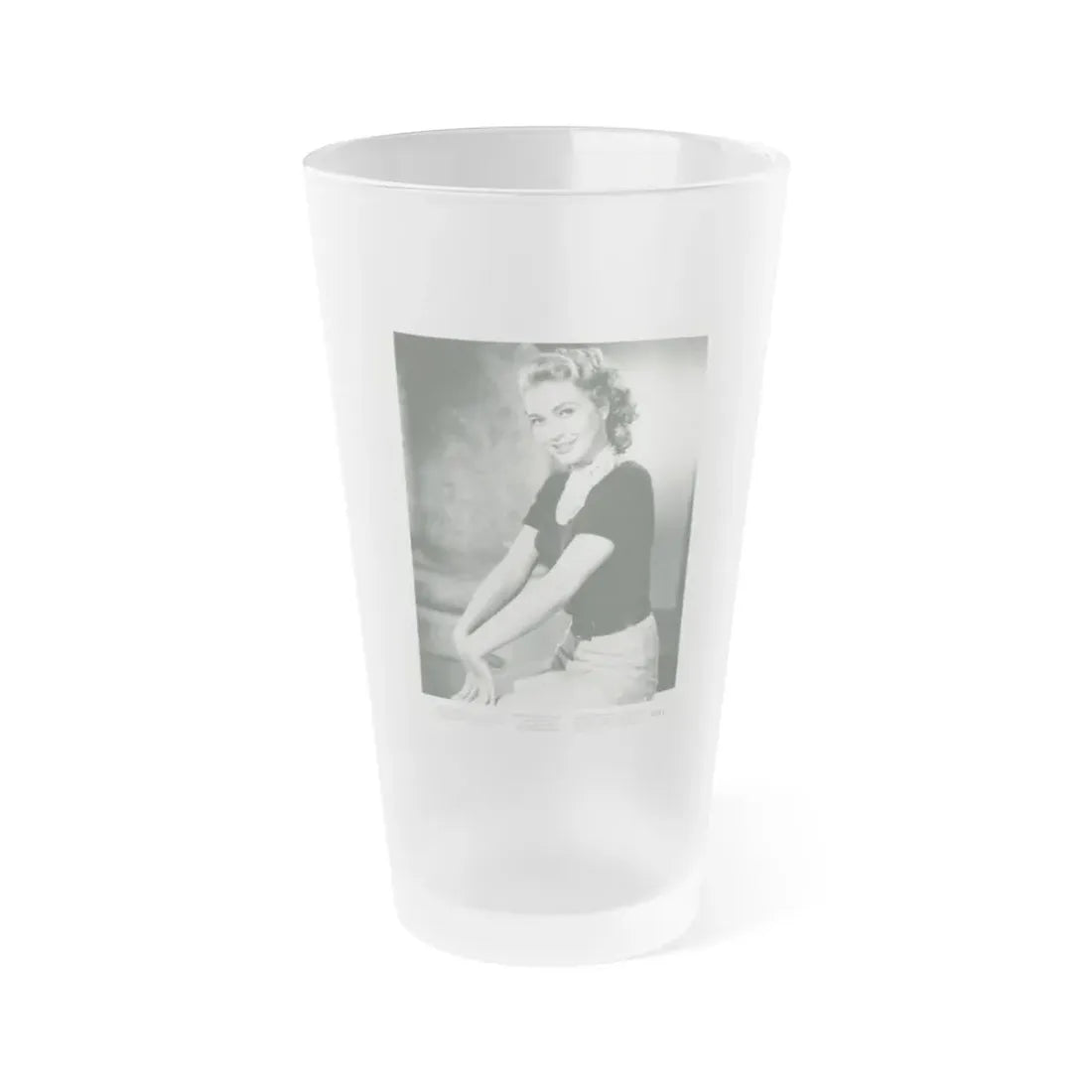 Lori Nelson #197 (Vintage Female Icon) Frosted Pint Glass 16oz 16oz Frosted - Go Mug Yourself