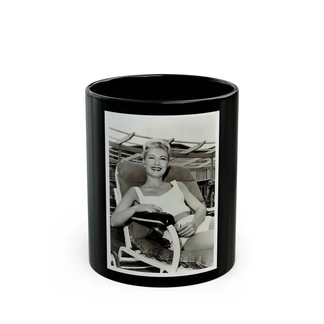Lori Nelson #198 (Vintage Female Icon) Black Coffee Mug 11oz - Go Mug Yourself