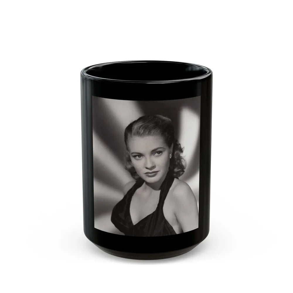 Lori Nelson #199 (Vintage Female Icon) Black Coffee Mug-15oz-Go Mug Yourself
