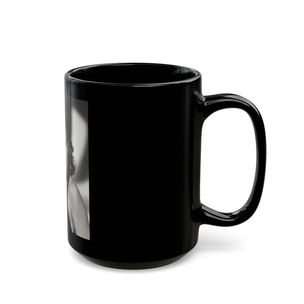 Lori Nelson #199 (Vintage Female Icon) Black Coffee Mug-Go Mug Yourself