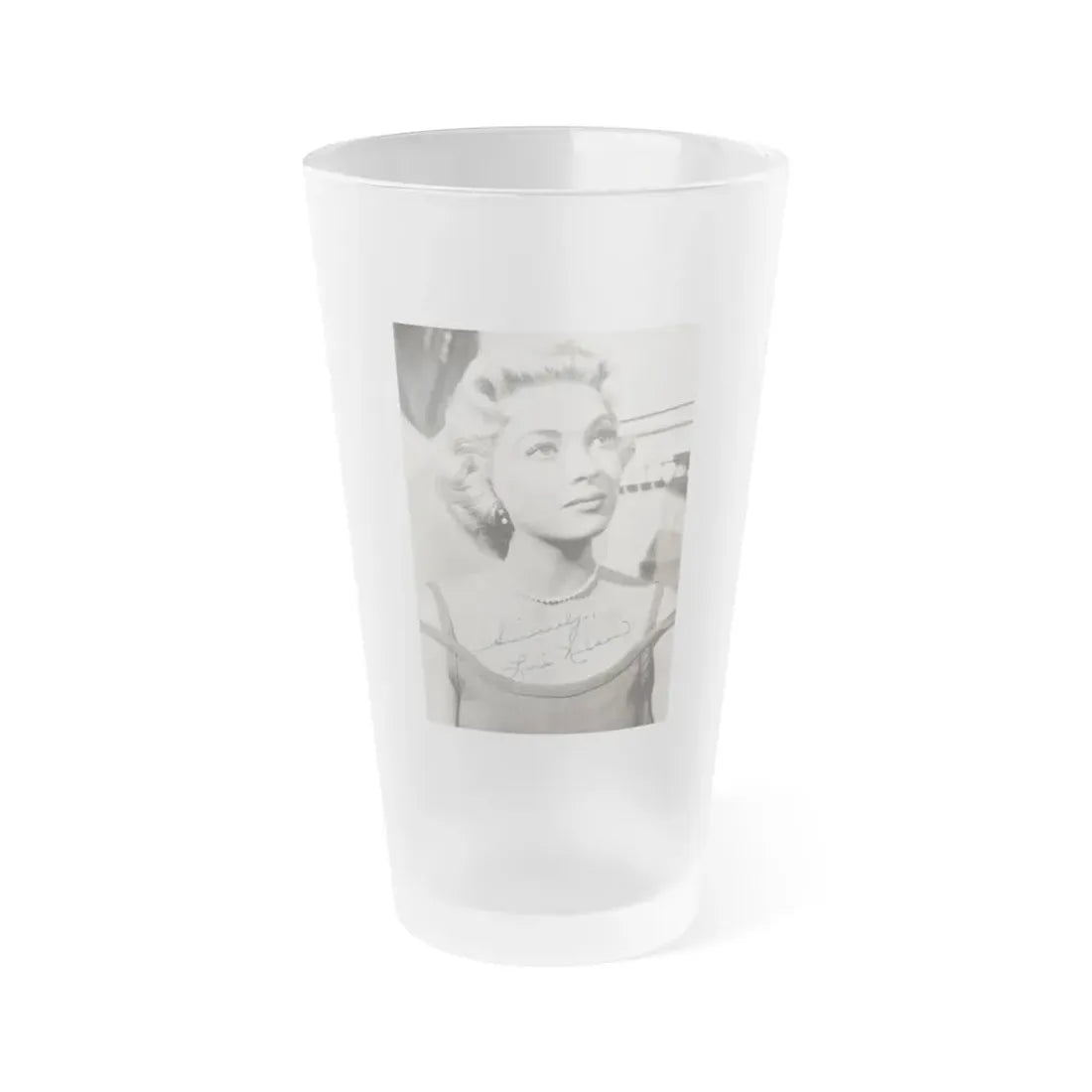 Lori Nelson #201 (Vintage Female Icon) Frosted Pint Glass 16oz 16oz Frosted - Go Mug Yourself