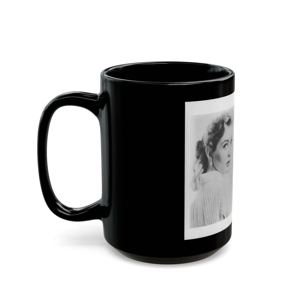 Lori Nelson #202 (Vintage Female Icon) Black Coffee Mug-Go Mug Yourself