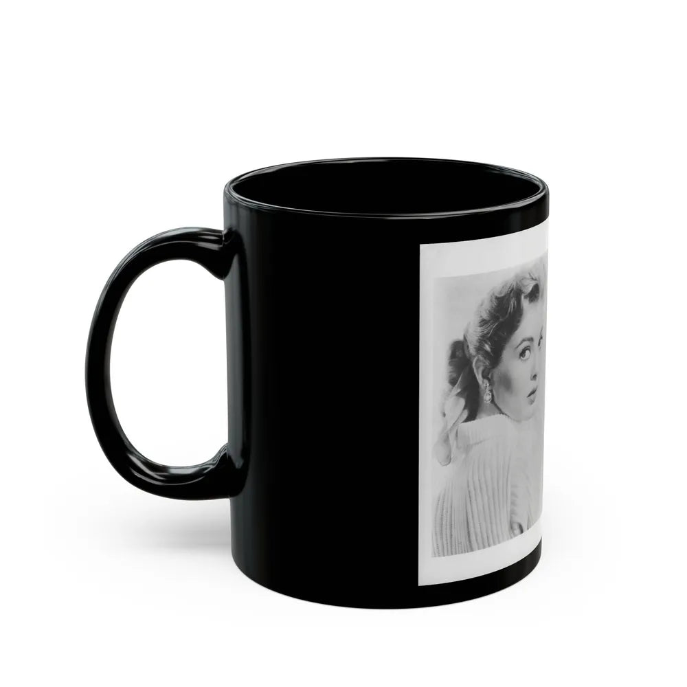 Lori Nelson #202 (Vintage Female Icon) Black Coffee Mug-Go Mug Yourself